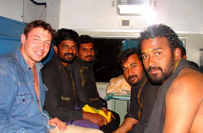 В индийском поезде.